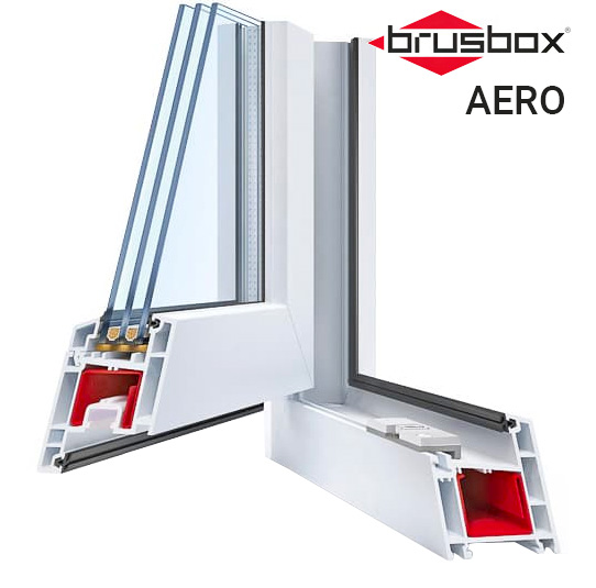 Пластиковый оконный профиль Brusbox Aero