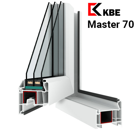Пластиковый оконный профиль KBE Master 70 (КБЕ Мастер 70)