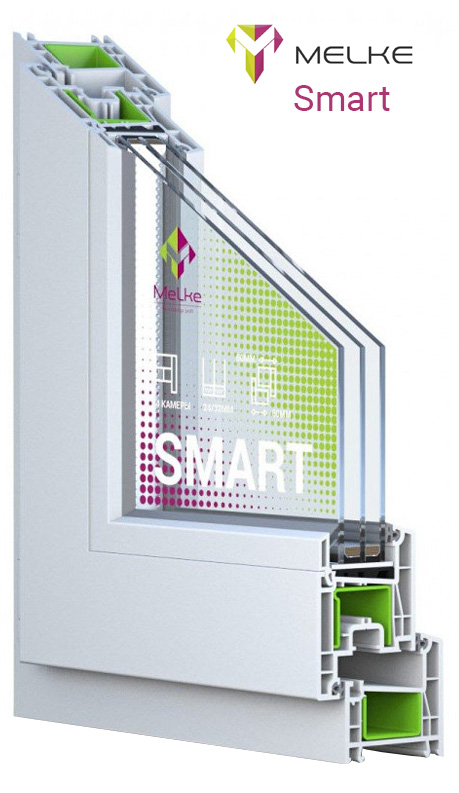 Оконный профиль Melke Smart