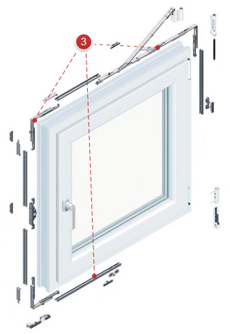Фурнитура пластикового окна